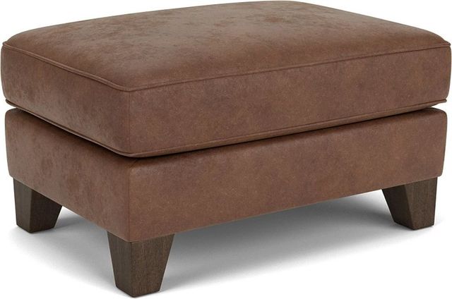 Flexsteel® Sullivan Brown Silt Ottoman-0