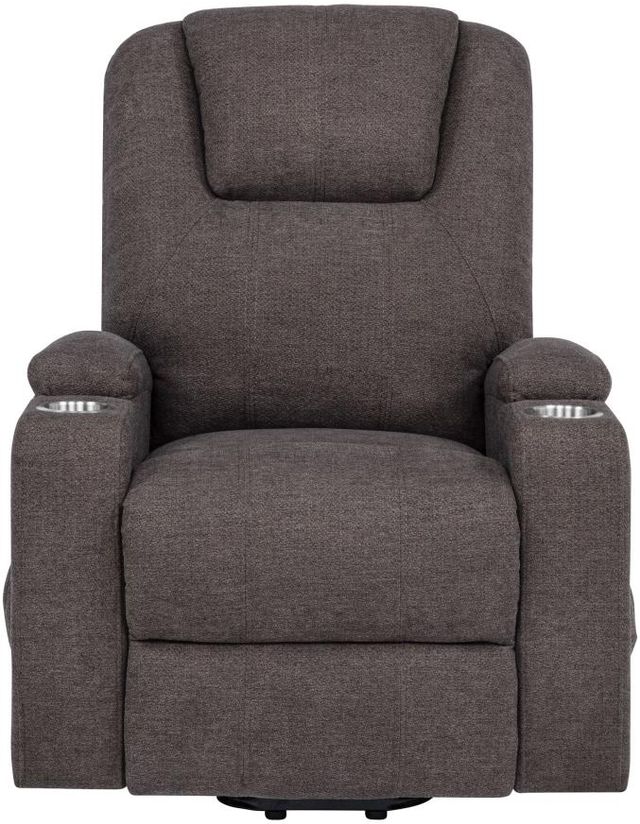 Coaster® Louie Brown Upholstered Power Reclining Chair with Lift and Massage-1