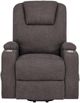 Coaster® Louie Brown Upholstered Power Reclining Chair with Lift and Massage-1