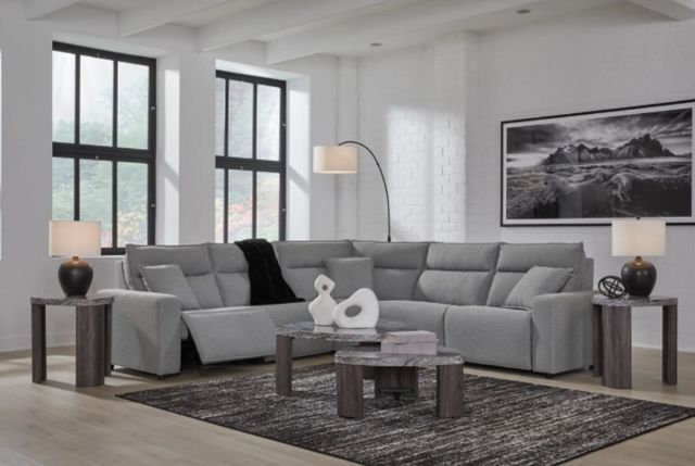 Signature Design by Ashley® Modmax II 5-Piece Pepper/Salt Power Reclining Sectional with Console-4