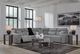 Signature Design by Ashley® Modmax II 5-Piece Pepper/Salt Power Reclining Sectional with Console-4
