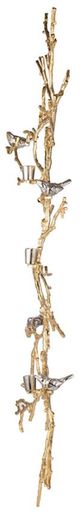 A & B Home Gold/Nickle Candlestick Table Display-2