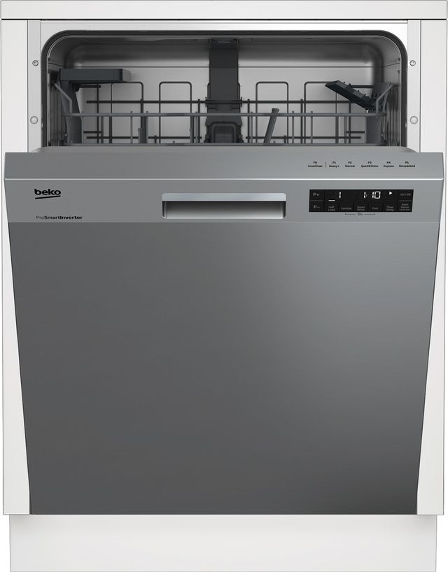 Beko 24" Fingerprint-Free Stainless Steel Built In Dishwasher-1