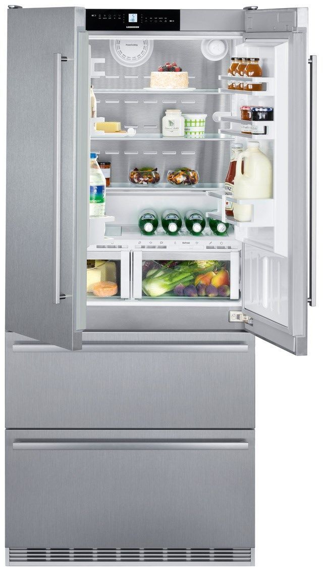 Liebherr 18.9 Cu. Ft. Stainless Steel French Door Refrigerator-2