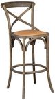 Forty West Bennett Brown Wash X-Back Bar Stool-0