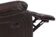 Porter International Designs Ramsey Brown Leather-Look Manual Reclining Sofa-5