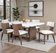 Furniture of America® Caerwys 7-Piece Brown Dining Table Set-0