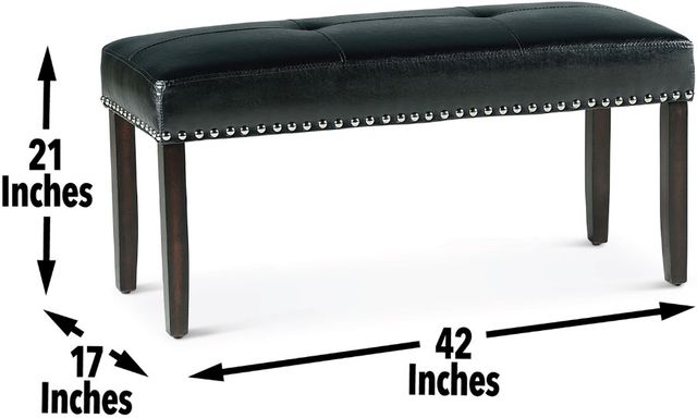 Steve Silver Co. Westby Black/Ebony Dining Bench-2