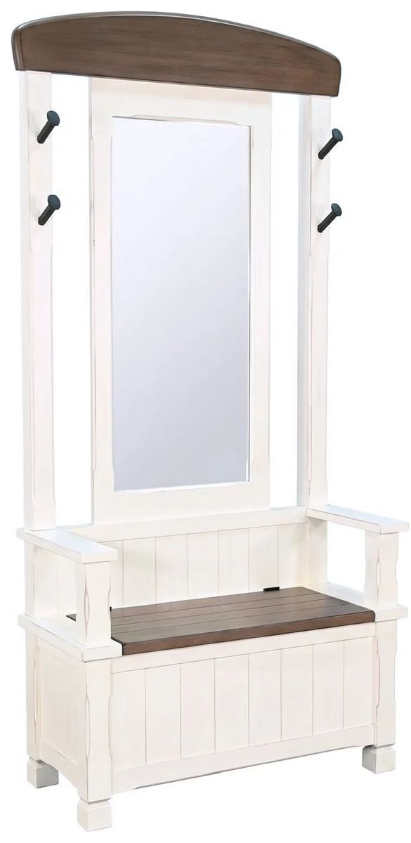 Sunny Designs™ Pasadena Buckskin/Marble White Hall Tree-0