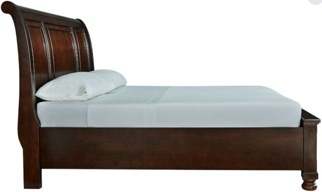 Millennium® by Ashley® Porter Rustic Brown King Sleigh Storage Bed-2