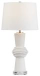 Crestview Collection Bexley 2-Piece White Table Lamp Set-4