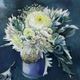 StyleCraft Late Summer Bouquet Dark Green/Gray/Off-White Wall Art-1