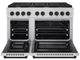 ZLINE Autograph Edition 48" Stainless Steel Pro Style Gas Range with 8 Burner Cooktop and Matte Black Accents-1