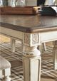 Signature Design by Ashley® Realyn Taupe Dining Extension Table with Chipped White Legs-1