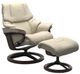 Stressless® by Ekornes® Customizable Reno Small Manual Recliner and Ottoman with Signature Base-0
