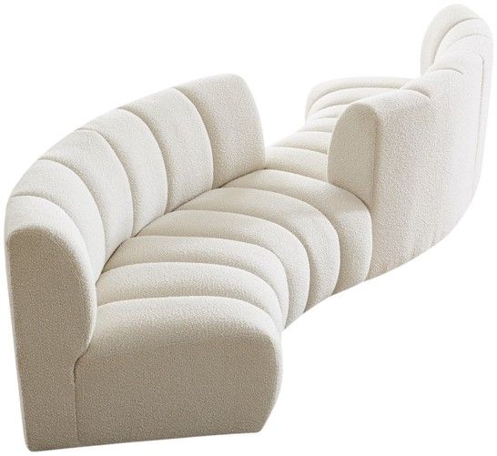 Meridian Furniture Infinity 4-Piece Cream 154" Modular Sectional-3