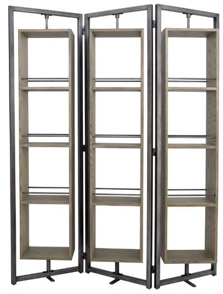 YHD Arlo Brushed Gray Wash Large Screen Shelf-3