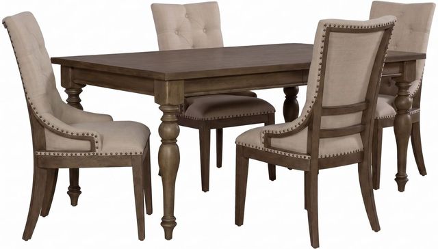 Liberty Furniture Americana Farmhouse 5-Piece Dusty Taupe Dining Set-0