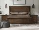 International Furniture Direct Novus Lodge Brown Queen Panel Bed-4