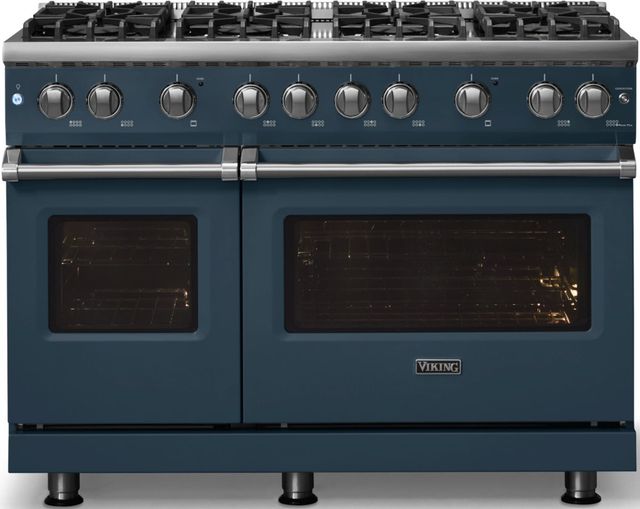 Viking® 5 Series 48" Squall Pro Style Gas (NG) Range with Polished Chrome Trim-3