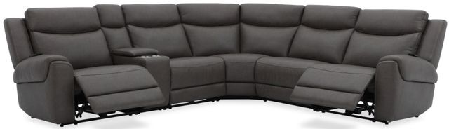 Parker House® Momentum 6-Piece Dark Granite Power Reclining Zero-Gravity Modular Sectional with Power Headrest and Lumbar-1