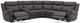 Parker House® Momentum 6-Piece Dark Granite Power Reclining Zero-Gravity Modular Sectional with Power Headrest and Lumbar-1