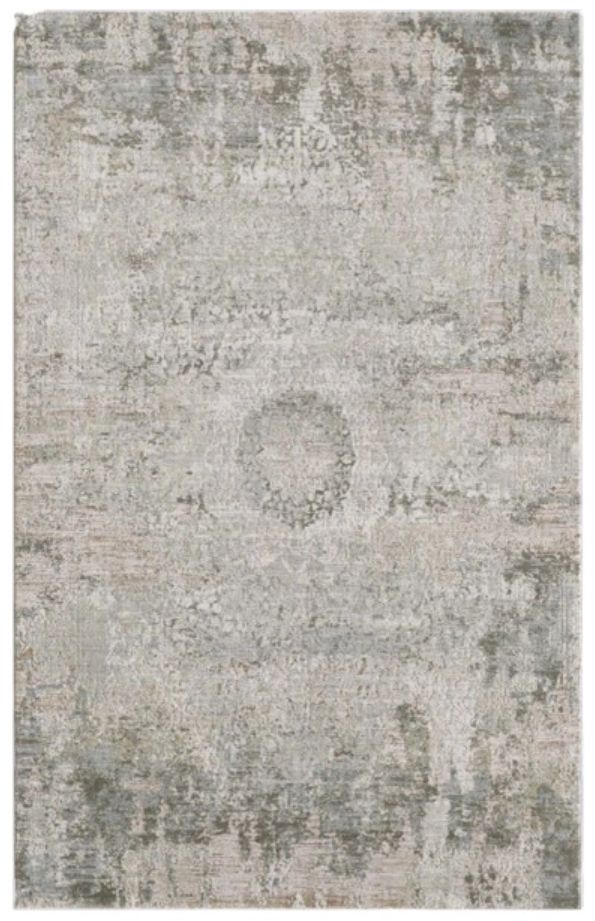 KAS Rugs Peyton Ivory Beige Medallion 5'x8' Area Rug-0