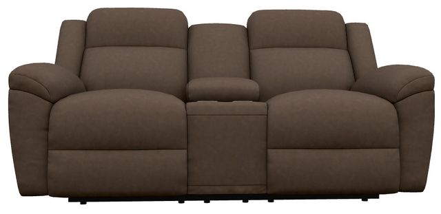 La-Z-Boy® Joel Mahogany Power Reclining Loveseat with Console and Headrest-1