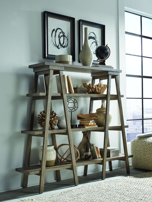 Magnussen Home® Lancaster Dovetail Grey Door Bookshelf-2