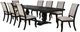 Coaster® Phelps 9-Piece Distressed Noir/Tan Dining Table Set-0