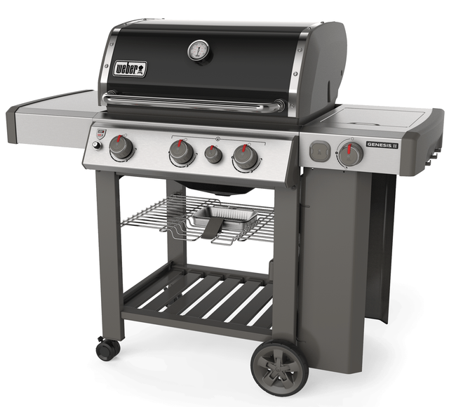 Weber® Genesis® II E-330 Series Black Free Standing Gas Grill-1
