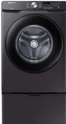 Samsung 5.2 Cu.Ft. Black Front Load Washer-2