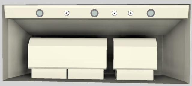 Vent-A-Hood® 48" Biscuit Wall Mounted Liner Insert-2