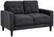 Coaster® Bowen II Steel Gray Upholstered Loveseat-0