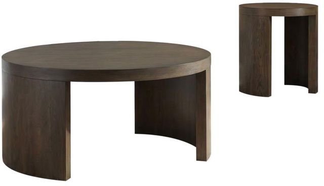 Coaster® Sweeney 2-Piece Dark Walnut Occasional Table Set-0