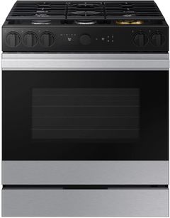 Samsung Bespoke 30" Stainless Steel Slide In Gas Range