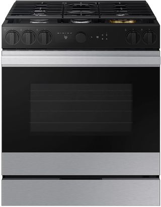 Samsung Bespoke 30" Stainless Steel Slide-In Gas Range