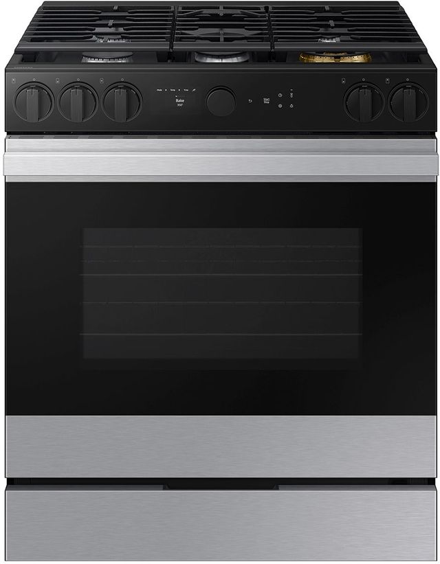 Samsung Bespoke 30" Stainless Steel Slide In Gas Range