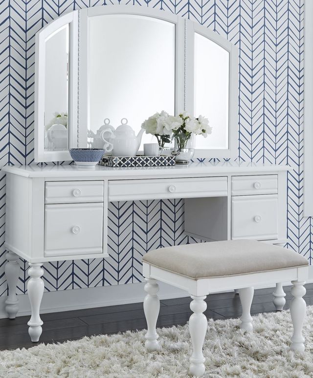 Liberty Furniture Summer House I 3-Piece Oyster White Vanity Set-0
