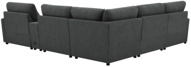 Coaster® Collins 6-Piece Dark Gray Modular Power Reclining Sectional-3