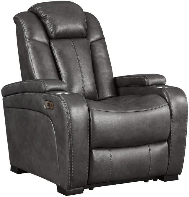 Signature Design by Ashley® Turbulance 3 Piece Quarry Home Power Reclining Theater Seating Set-1