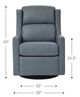 La-Z-Boy® Dante Indigo Swivel Gliding Chair-5