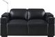 RowOne Calveri™ Home Entertainment Seating Black 2-Chair Loveseat-0