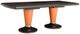 Michael Amini® 21 Cosmopolitan™ Umber Extendable Dining Table with Diablo Orange/Umber Base-2