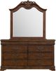 Elements International Northridge 3-Piece Cherry Queen Bedroom Set-3