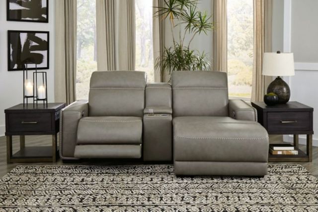 Signature Design by Ashley® Correze 3-Piece Gray Power Reclining Right Arm Facing Sectional and Chaise-3