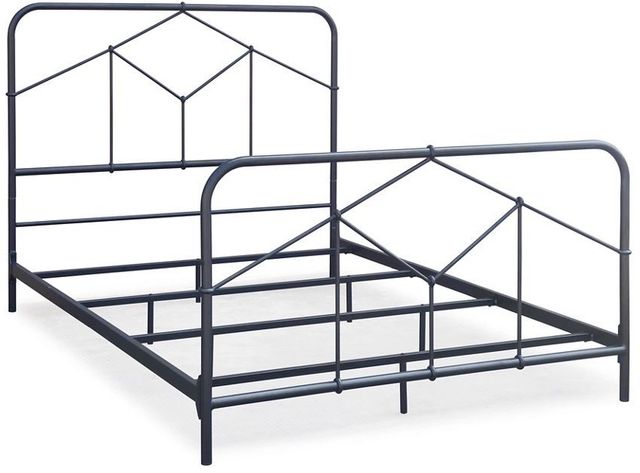 Signature Design by Ashley® Nashburg Black Queen Metal Bed-1