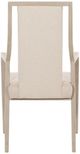 Bernhardt Axiom Beige/Linear Gray Upholstered Dining Arm Chair-4