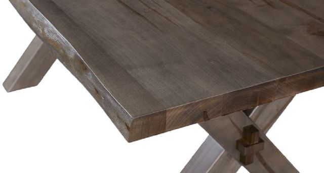 Bassett® Furniture Benchmade Crossbuck Graylan Live Edge Dining Table-1