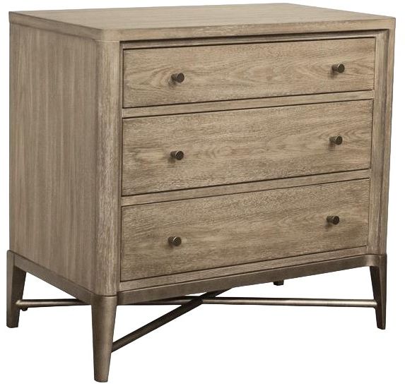 Riverside Furniture Sophie Natural 3-Drawer Nightstand-0